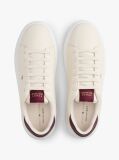 Beige Lightweight Leather Cupsole Court Trainers  Women