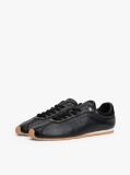 Μαύρο TH Monogram Δερμάτινα Sneakers Με Χαμηλό Κόψιμο  Γυναίκες