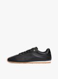 Μαύρο TH Monogram Δερμάτινα Sneakers Με Χαμηλό Κόψιμο  Γυναίκες
