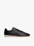 Μαύρο TH Monogram Δερμάτινα Sneakers Με Χαμηλό Κόψιμο  Γυναίκες