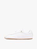 White TH Monogram Low Profile Leather Trainers  Women