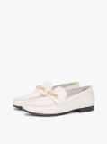 Μπεζ TH Monogram Δερμάτινα Loafers Με Διακοσμητική Αλυσίδα  Γυναίκες