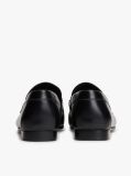 Μαύρο TH Monogram Δερμάτινα Loafers Με Διακοσμητική Αλυσίδα  Γυναίκες