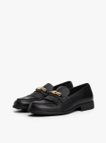 Μαύρο Δερμάτινα TH Monogram Loafers  Γυναίκες
