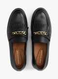 Μαύρο Δερμάτινα TH Monogram Loafers  Γυναίκες