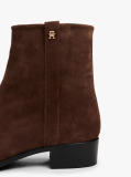 Brown Suede Pointed Toe Ankle Boots  Women
