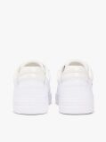 Άσπρο Δερμάτινα Sneakers Με Μίξη Υφών  Γυναίκες