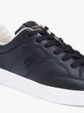 Μαύρο TH Monogram Δερμάτινα Sneakers  Γυναίκες