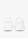 White Debossed TH Monogram Leather Court Trainers  Women