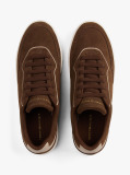 Brown Suede Cupsole Trainers  Women