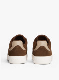 Brown Suede Cupsole Trainers  Women
