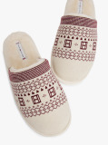 Multi Fair Isle Knit Slippers  Women