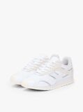 White TH Monogram Leather Mixed Texture Trainers  Women