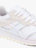 White TH Monogram Leather Mixed Texture Trainers  Women