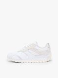White TH Monogram Leather Mixed Texture Trainers  Women