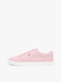 Pink Low Profile Canvas Lace-Up Trainers  Women