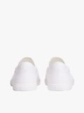 White Low Profile Canvas Slip-On Trainers  Women