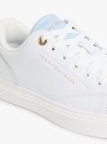 Άσπρο Δερμάτινα Sneakers Με Λογότυπο  Γυναίκες