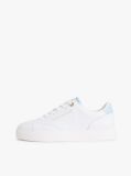 Άσπρο Δερμάτινα Sneakers Με Λογότυπο  Γυναίκες