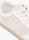 Μπεζ Sneakers Με Κεντητό Λογότυπο  Γυναίκες