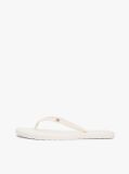 White Chic Enamel Flag Flip-Flops  Women