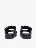 Black Raffia TH Monogram Double Strap Sandals  Women