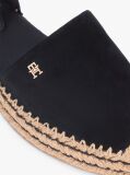 Black Suede Ankle Strap Platform Espadrilles  Women