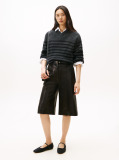 Black Leather Mary Jane Ballerinas  Women