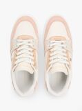 Multi Enamel Flag Leather Court Trainers  Women