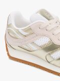 Multi Mixed Texture Metallic Trainers With Leather  Women