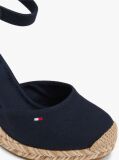 Blue Canvas High Wedge Espadrilles  Women