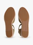 Green Canvas Wedge Espadrilles  Women