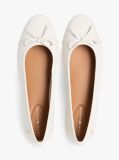 Beige TH Monogram Leather Ballerinas  Women