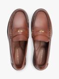 Brown Leather Penny Loafers  Women