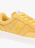 Yellow TH Monogram Suede Court Trainers  Women