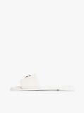 Beige Leather TH Monogram Strap Mules  Women