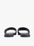 Black Leather TH Monogram Strap Mules  Women