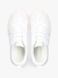Άσπρο Tonal Sneakers Με Μίξη Υφών Και Μονόγραμμα TH  Γυναίκες
