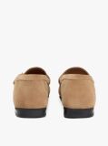 Καφέ Penny Σουέτ Loafers Με Διακοσμητική Αλυσίδα  Γυναίκες