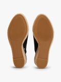Black Hemp Slingback Wedge Espadrilles  Women