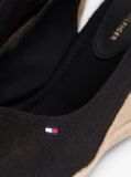 Black Hemp Slingback Wedge Espadrilles  Women