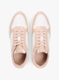 Multi Metallic Logo Leather Serrated Trainers  Women
