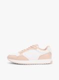 Multi Metallic Logo Leather Serrated Trainers  Women