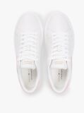 Άσπρο Δερμάτινα Sneakers Με Κεντητό Λογότυπο  Γυναίκες