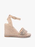 Multi Raffia Strap High Wedge Espadrilles  Women