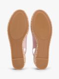 Pink Hemp Slingback Wedge Espadrilles  Women