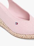 Pink Hemp Slingback Wedge Espadrilles  Women
