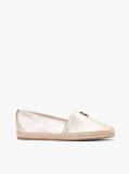 Gold TH Monogram Metallic Leather Espadrilles  Women