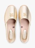 Gold TH Monogram Metallic Leather Espadrilles  Women