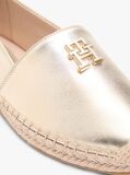 Gold TH Monogram Metallic Leather Espadrilles  Women